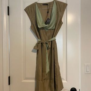 100% Silk Hayden Harnett Geometric print dress